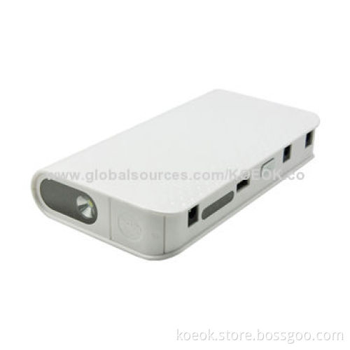 12,000mAh Power Bank Car Jump Start, Charging for Car, Phones, PSP, Tablet PC, Laptop